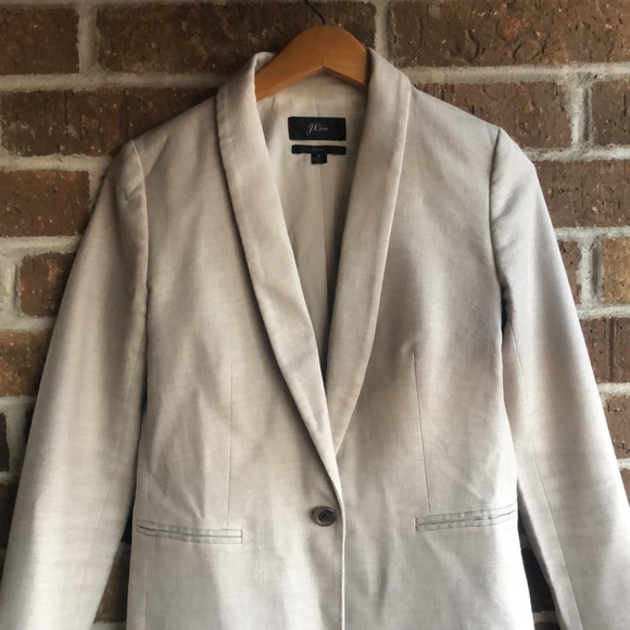J Crew Parke blazer in stretch linen Flax - Picture 4 of 9